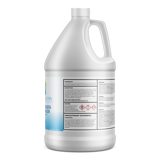 Hydrogen Peroxide 12%, Food Grade, 1-Gallon (128-floz), Multi-Use, Extra-Strength