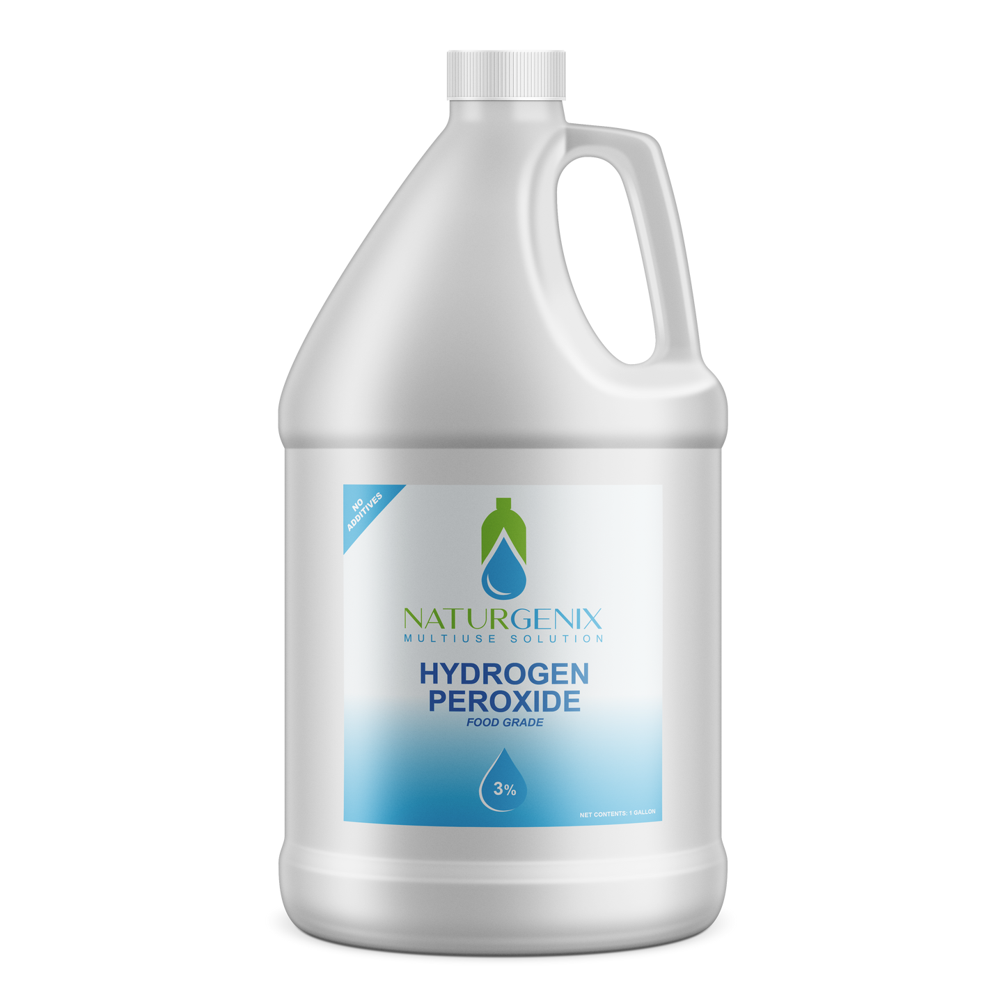 Hydrogen Peroxide 3%, Food Grade, 1-Gallon (128-floz), Multi-Use, Ready-to-Use