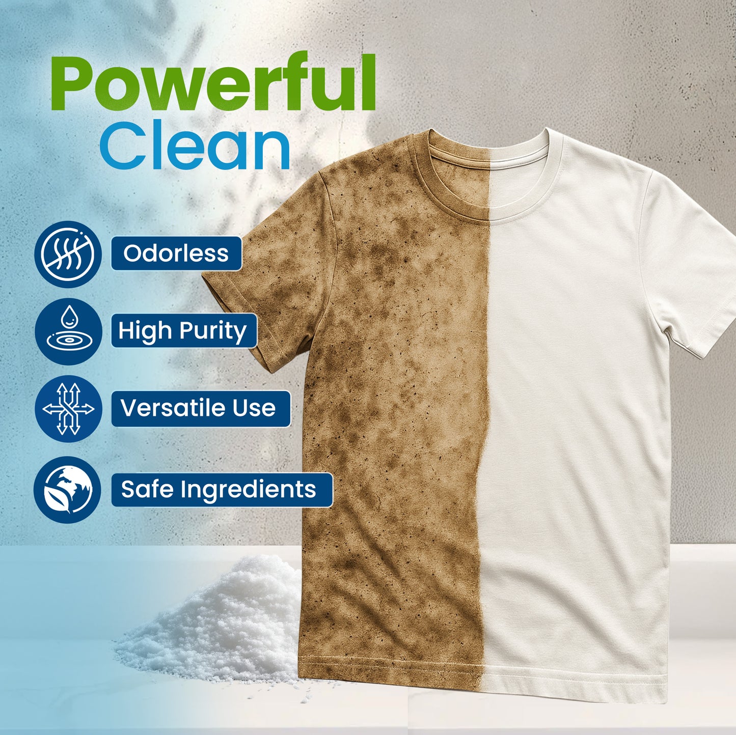 Sodium Percarbonate, 99% Purity, Oxygen Bleach Cleaner, 9-lbs (Pack of 2)