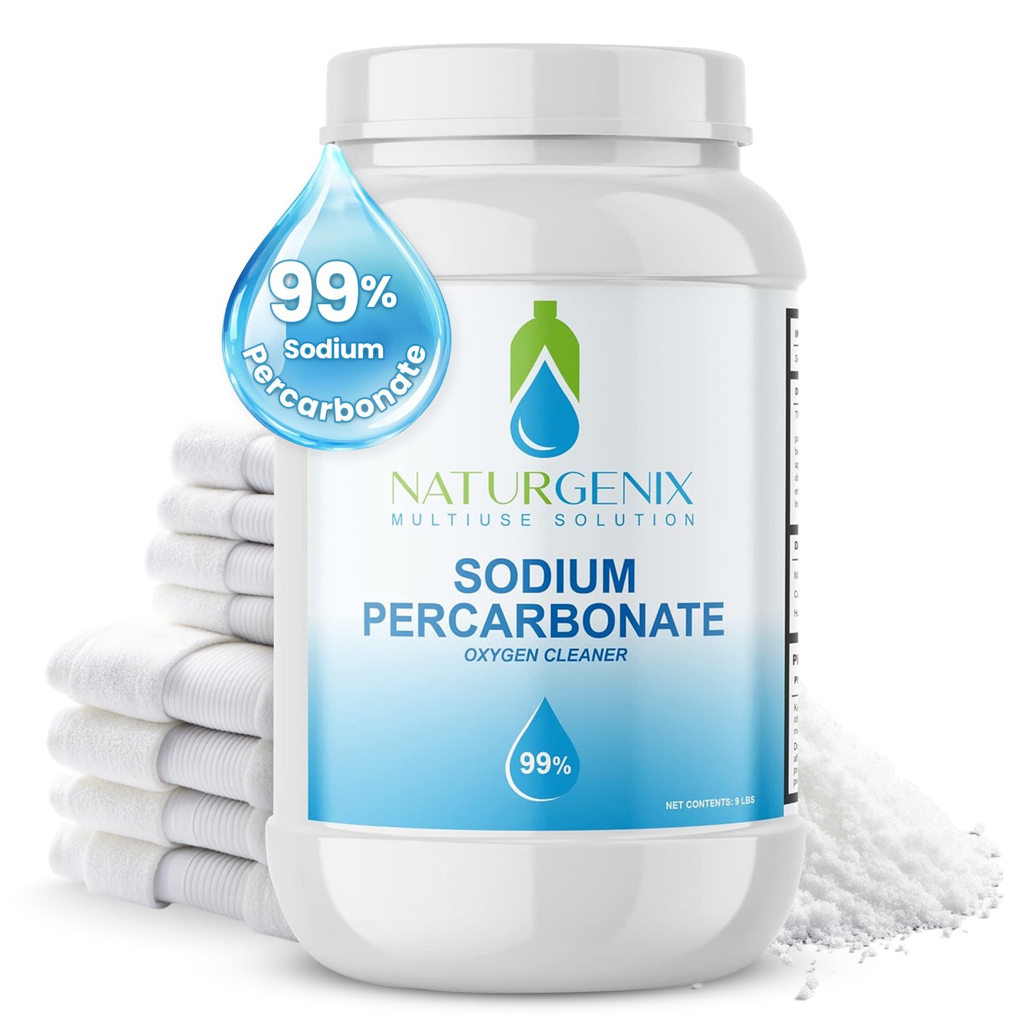 Sodium percarbonate 9lb white container