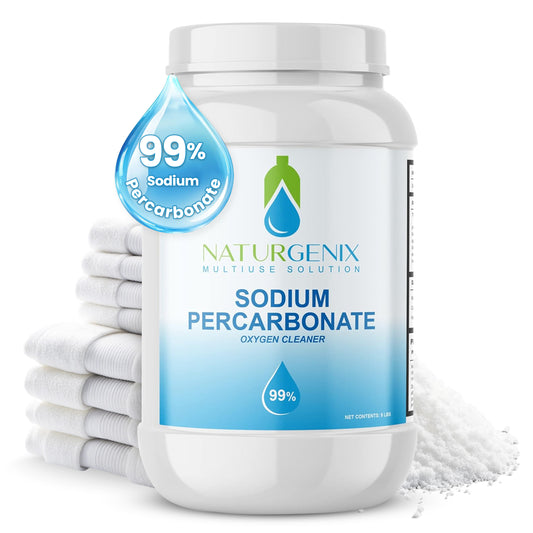 Sodium Percarbonate, 99% Purity, Oxygen Bleach Cleaner, 9-lbs (Pack of 1)
